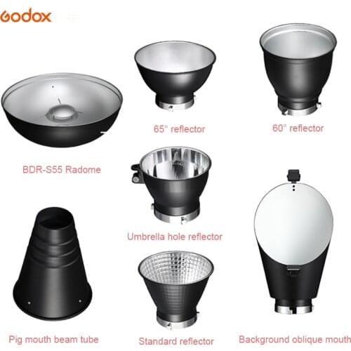 Small Standard Reflector Bowens Mount for Godox Neewer Triopo Bowens Mount Studio Strobe Photo Flash Light