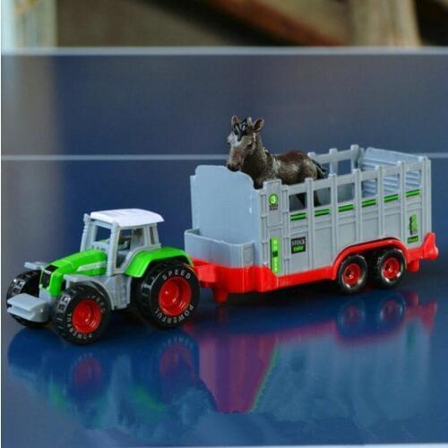 1:87 alloy tractor model,high simulation farm truck,metal castings,static collection toy vehicle,childrens gift,free shipping