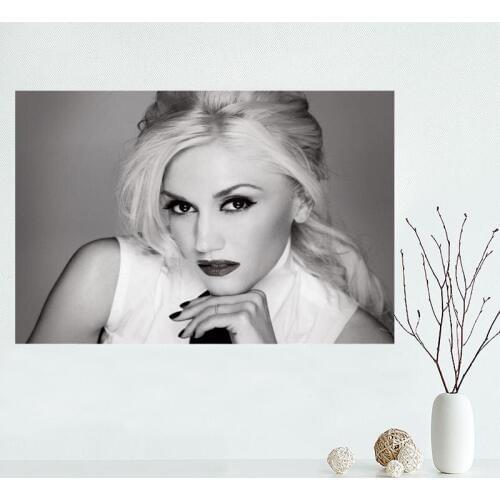 Fashion Custom Gwen Stefani canvas poster Wall Art PRINT Home Decoration cloth fabric wall poster print Silk Fabric