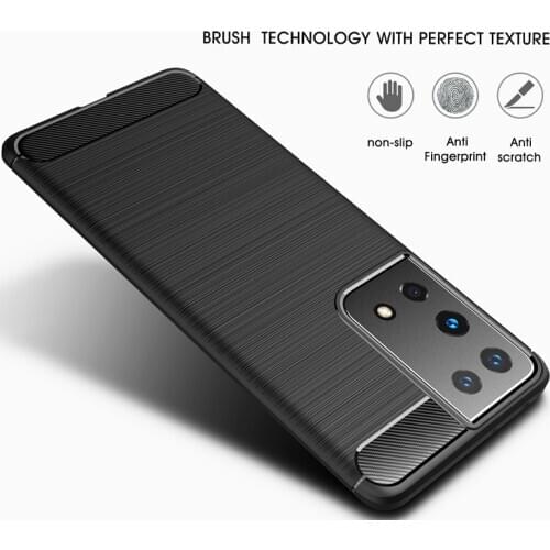 Non-fingerprint Soft Matte Fashion Case for Samsung Galaxy A21S A31 A12 A32 A42 A52 A72 5G S21 Plus M31 M21 Phone Bag