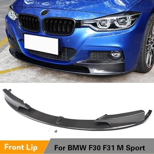 Carbon Fiber / ABS Front Lip Chin Spoiler Apron For BMW 3series F30 F31 M Tech M Sport Bumper 2013 -2017 Front Lip Spoiler