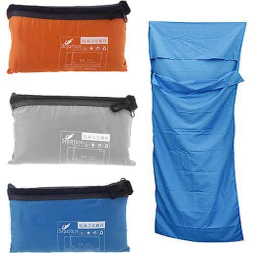 Portable Outdoor Sleeping Bag Liner Polyester Pongee Portable Single Sleeping Bags Camping Travel Healthy Outdoor Sleeping Bag
