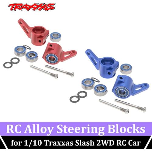 RC Alloy Steering Blocks Upgrade Accessories Replaces Part 3736 for RC Car 1/10 Traxxas Slash 2WD Stampede Rustler Bandit Racing