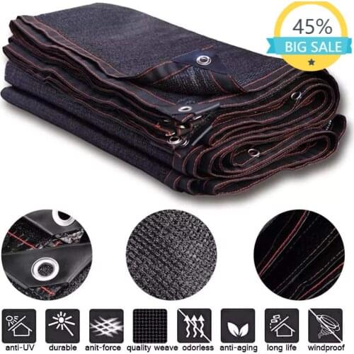 Shade Cloth 80% Sunblock Mesh,UV Resistant Shade Sun Black Net for Greenhouse Flowers Plants Patio Lawn Mesh Nets