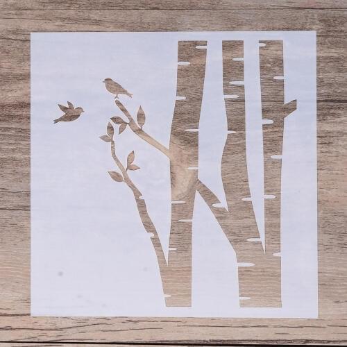 13 cm DIY Craft Layering Bird Tree Stencils For Walls Painting Scrapbooking Stamping Album Decorative Embossing Paper Cards