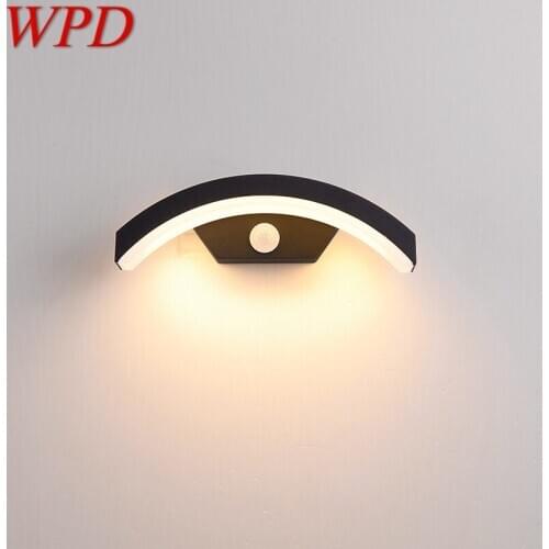WPD Outdoor Wall Lamp Fixture Patio Human Body Induction LED Waterproof Creative Decorative For Courtyard Balcony Garden