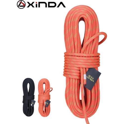 XINDA Camping Rock Climbing Rope 14mm Static Rope 38KN High Strength Safety Rope For Working at Height Climbing Equipment