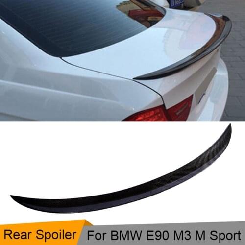 Carbon Fiber Rear Spoiler Trunk Lip Wing for BMW E90 3 Series Sedan 323i 325i 328i 335i 335i & M3 Spoiler 2006-2011