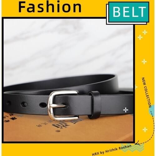 Belts for Women Simple Wild Black Casual Ins-Style Belt Pure Leather Fashion Jeans Belt Harajuku Luxury Fashion High Quality