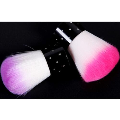 1Pc Dust Cleaning Nails Brush Soft Acrylic UV Gel Powder Remover Color Brush Manicure Nails Art Tools Care DIY Salon Clean Brush