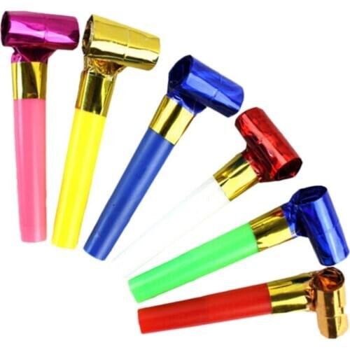 Funny Cute Blowouts Party Birthday Blow Outs Noisemakers Colors Favours 10Pcs