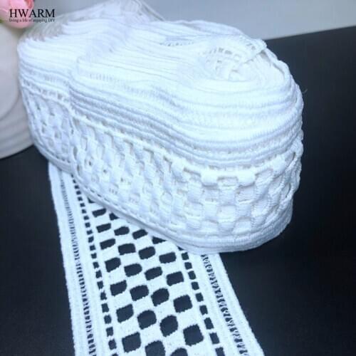 10Yard High Quality White Elastic Lace Ribbon Trims Underwear Lace Trim Embroidered For Sewing Decoration african lace fabric