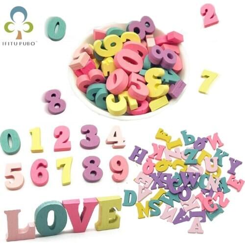 100pcs 15x10mm Colorful Wooden Letter Flatback Cabochon Decoration Handicraft Scrapbooking Cardmaking Cute DIY Accessories ZXH