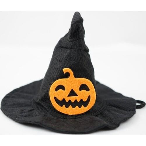 12pcs Pet Dog Witch Pumpkin Bat Hat Halloween Costume Party Costume Accessories Holiday Decoration Lovely Travel Photos Gift