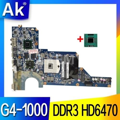 Akemy 636375-001 650199-001 DA0R13MB6E0 Laptop Motherboard For HP Pavilion G4 G6 G7 MAIN BOARD HM65 DDR3 HD6470 GPU