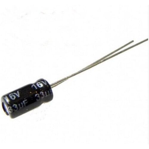 Free shipping 1000pcs 33uf 16V 16v 33uf 4x7/4*7mm Aluminum electrolytic capacitor