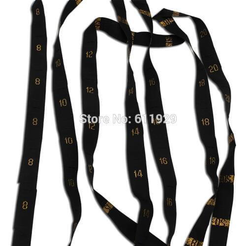 Free shipping customized clothing size labels with golden text/garment embroidered number tags/kids size label 1000 pcs a lot