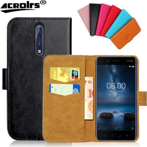 Case For Nokia 1 2 3 5 6 7 8 Plus Nokia Case Flip Slots Leather Wallet Cases protective Cover Phone Bag