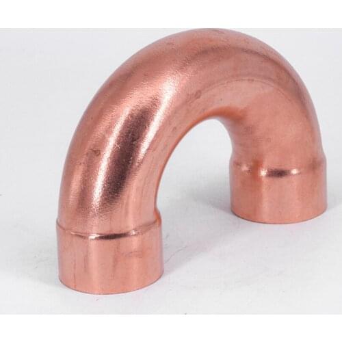 3/8" 1/2" 3/4" 1" 10 16 18 19 22 25mm ID 99.9% Copper End Feed Solder 180 Degree Return Bend Plumbing Fitting For Air Condition