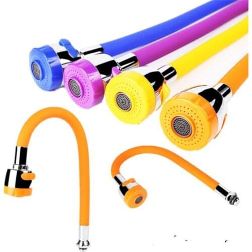 Flexible Hose Silicone Tube Kitchen Faucet Accessories 360 Degree Water Tap Filter General Interface