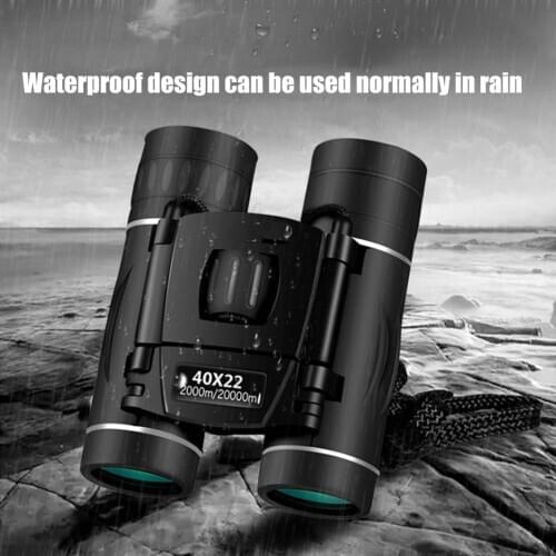 HD 40x22 Military Binoculars Mini Portable Professional Hunting Telescope Zoom High Quality Vision Non-infrared Glasses