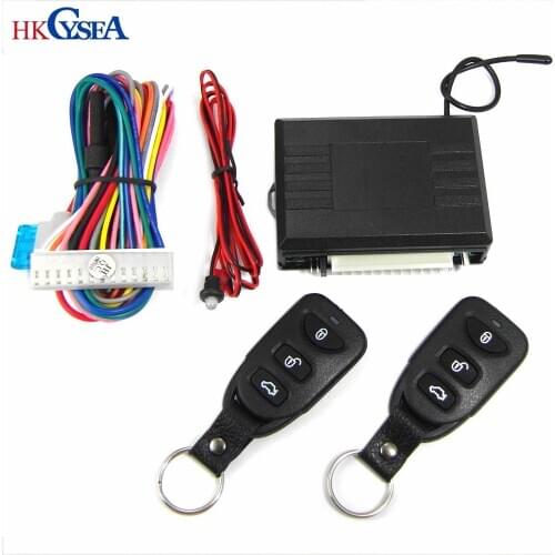 HKCYSEA Auto Remote Central Kit 1-way Car Keyless Entry System Without Siren Door Lock System M604-8113