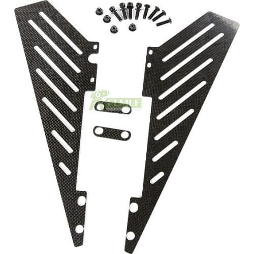 Carbon Fiber Side Rail Plate kit Fit for 1/5 Scale HPI ROVAN KM BAJA 5B