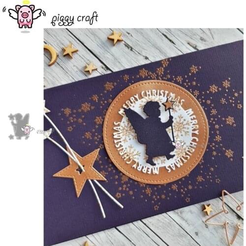 Piggy Craft metal cutting dies cut die mold Star cane angel child Scrapbook paper craft knife mould blade punch stencils dies
