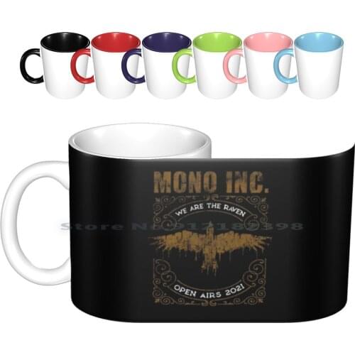 Mono Inc.-We Are The Raven Ceramic Mugs Coffee Cups Milk Tea Mug Mono Inc Gothic Metal Hamburg Creative Trending Vintage Gift