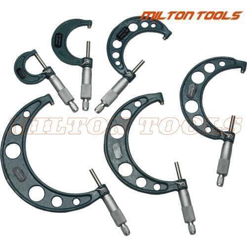 0-150mm Outside Micrometers in sets 0-25,25-50, 50-75, 75-100, 100-125, 125-150, 6pcs/set