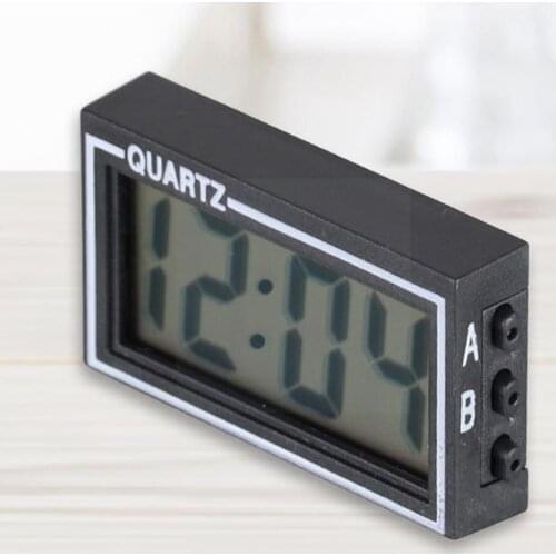 NEW Digital LCD Table Car Dashboard Desk Date Time Function Alarm Calendar Clock Clock LED Small Display Clocks D0N1