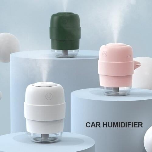 New Mini Timed Humidifier Car Home Dual-use Small Usb Air Aromatherapy Humidifier Moisturizing Silent With LED Night Light