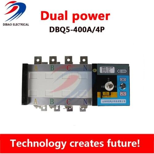 PC grade 400amp 220V/ 230V/380V/440V 4 pole 3 phase automatic transfer switch ats