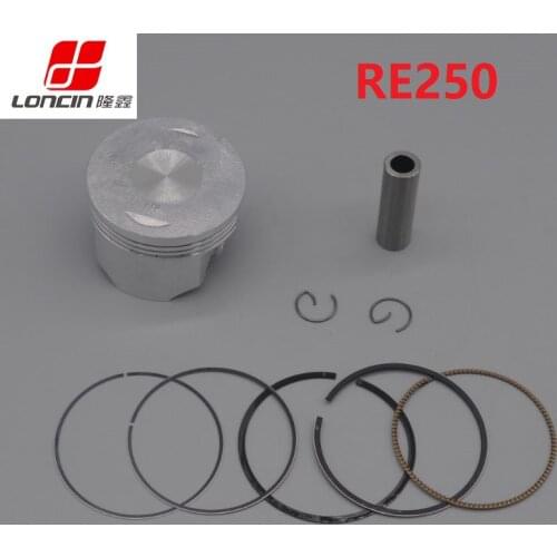 LONCIN RE250 250cc engine piston sets 65mm bore dirt bike atv quad free shipping