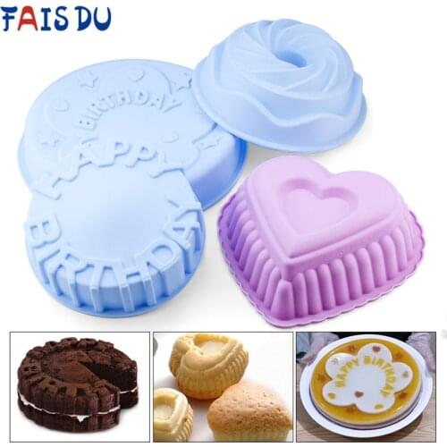 Housewares Silicone molds crafts 3d form for cake baking mold kitchen pastry and bakery pan candles tools gadget accessories