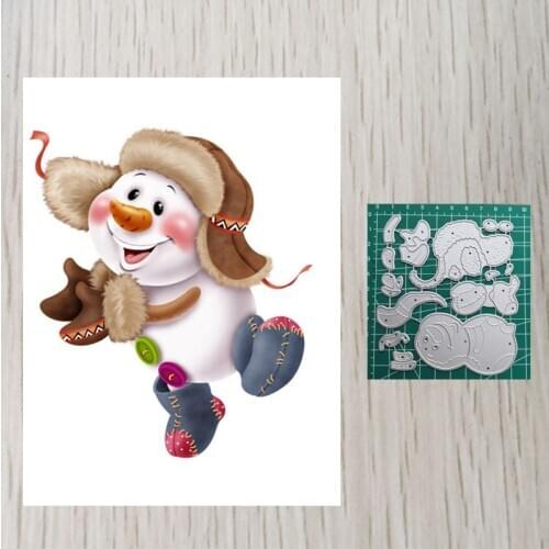 Christmas Snowman New Cutting Dies 2020 For Scrapbooking Brithday Embossing Cutting Dies Craft Supplies
