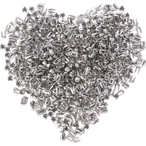 500pcs Silver Spikes Rivets Four Claw Nail Metal DIY For Clothing Garment Beads Machine Accessories