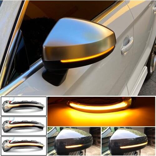 Dynamic Scroll LED for Audi A3 S3 8V RS3 Turn Signal Light 2014 2015 2016 2017 2019 2020 Mirror Indicator blinker sweeping