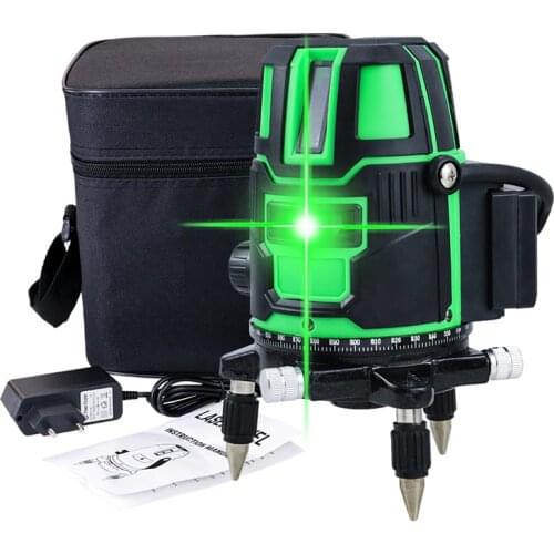 Laser Level 2/3/5 Lines Cross Line Level 360 Self-leveling Outdoor Horizontal&Vertical Measurement Green Laser Straight Tools