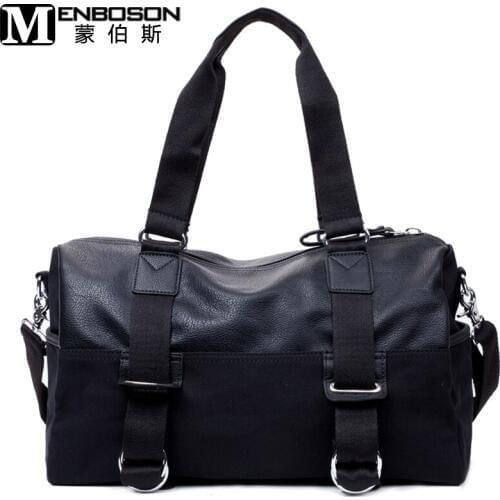 High Quality Men Travel Bag Leather Men Duffle Bags Large Waterproof Fashion Male Luggage Shoulder Bag Canvas Bolsas