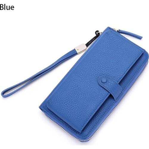 Women Clutch Bag Fashion Genuine Leather Female Long Coin Purse Phone Pocket Large Capacity Card holder Wallets Passport Bag