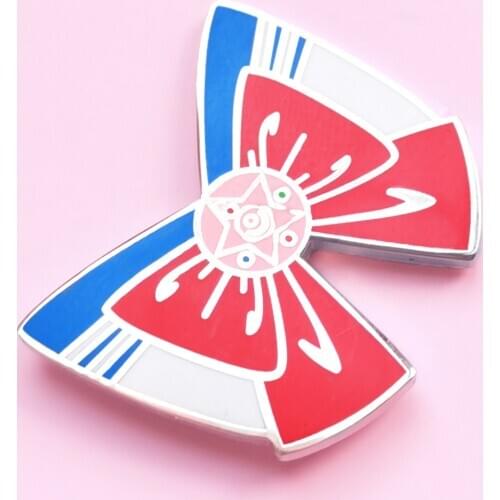 Sailor Moons Sailor Suit Bow Hard Enamel Pin Kawaii Gorgeous Bows Brooch Anime Fan Collect Badge Fashion Unique Jewelry Gift