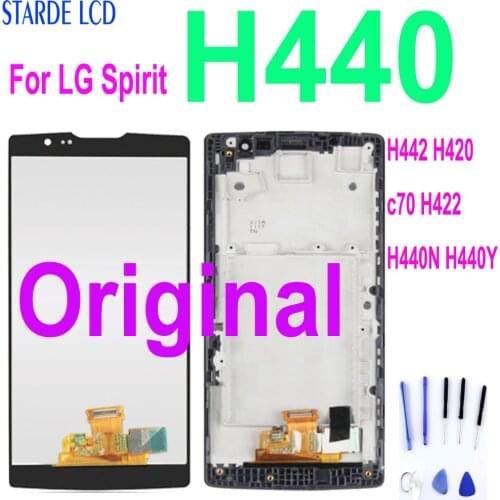 4.7" Original LCD For LG Spirit H440 H442 H420 c70 H422 H440N H440Y LCD Display Touch Screen Digitizer Assembly Replacement