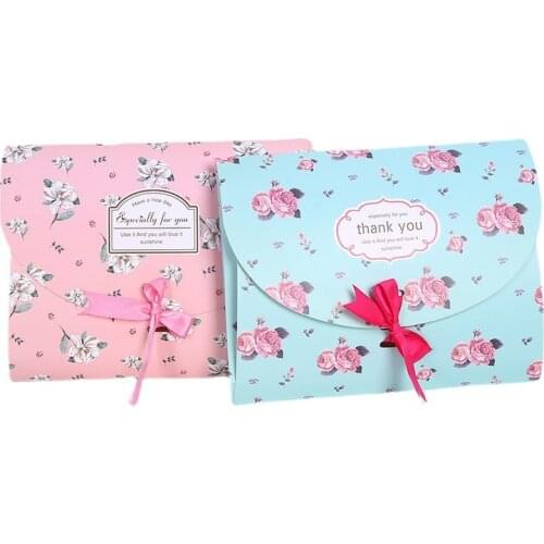 100Pcs/Lot 26x20.5x2cm Korean style Silk Scarf Gift Paper Box Kraft Paper Envelope Bag Postcard Photo Packaging Box Scarf Gift