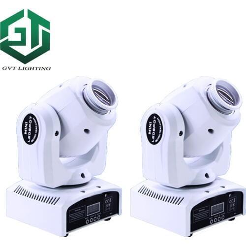 2 pieces/lot white shell color 30W LED Spot Moving Head Light Disco DJ Spots 30W gobo moving heads lights super bright