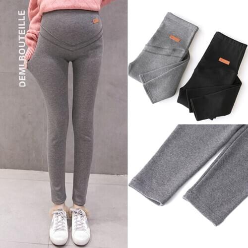 7002# Maternity Pants Spring Autumn Cotton Elastic Waist Belly Support Pants Maternity Leggings Maternity Trousers