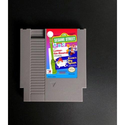 Sesame Game Street A B C - 72 pins 8bit Game Cartridge