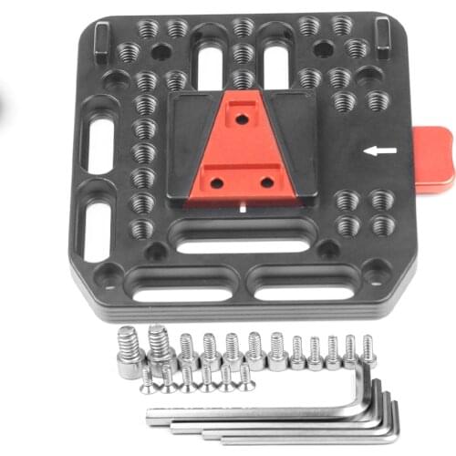 BGNing Aluminum alloy Photography V-Lock Quick Release Plate M3 M4 Screw Hole 1/4 Inch Thread for V-Mount Battery