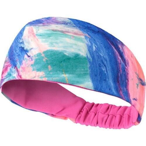 Breathable Yoga Fitness Headband Sweat Absorbent Sweatband Fitness Gym Hair Band Head Wrap Women Sportswear
