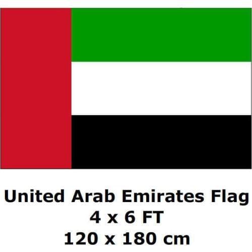 United Arab Emirates Flag 120 x 180 cm 100D Polyester Flags And Banners National Flag Country Banner For Home Decoration